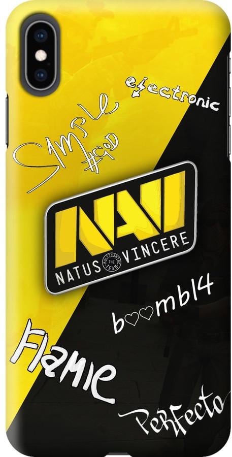 Чохол силіконовий FTS для Apple iPhone Xs Max Natus Vincere Автографи (9567S)