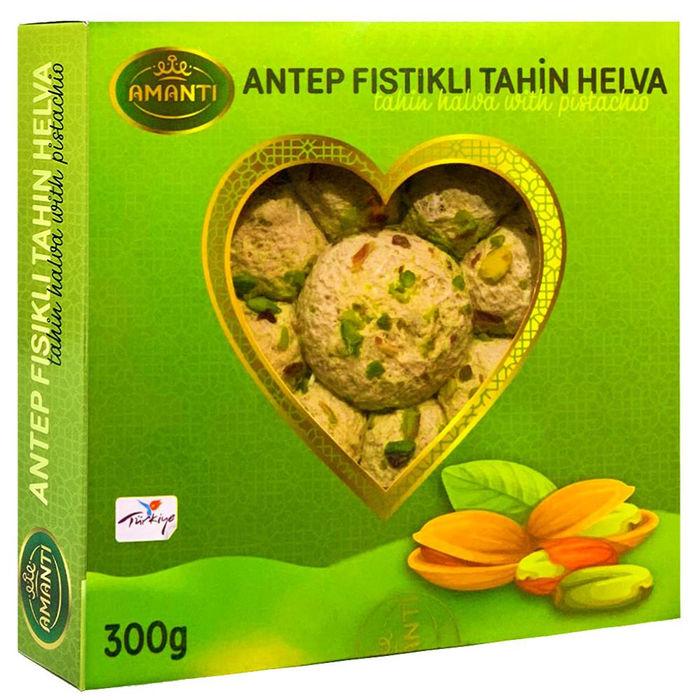 Халва кунжутная с фисташками Amanti Antep Fisikli Tahin Helva 300 г (2605622206)