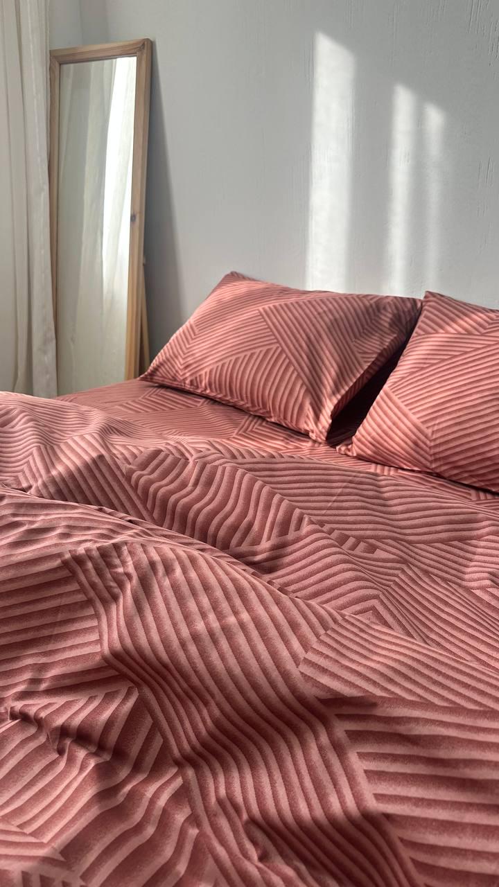 Комплект постільної білизни Бязь Голд Люкс теракот феєрія двухспальний 70x70 см 175x210 см