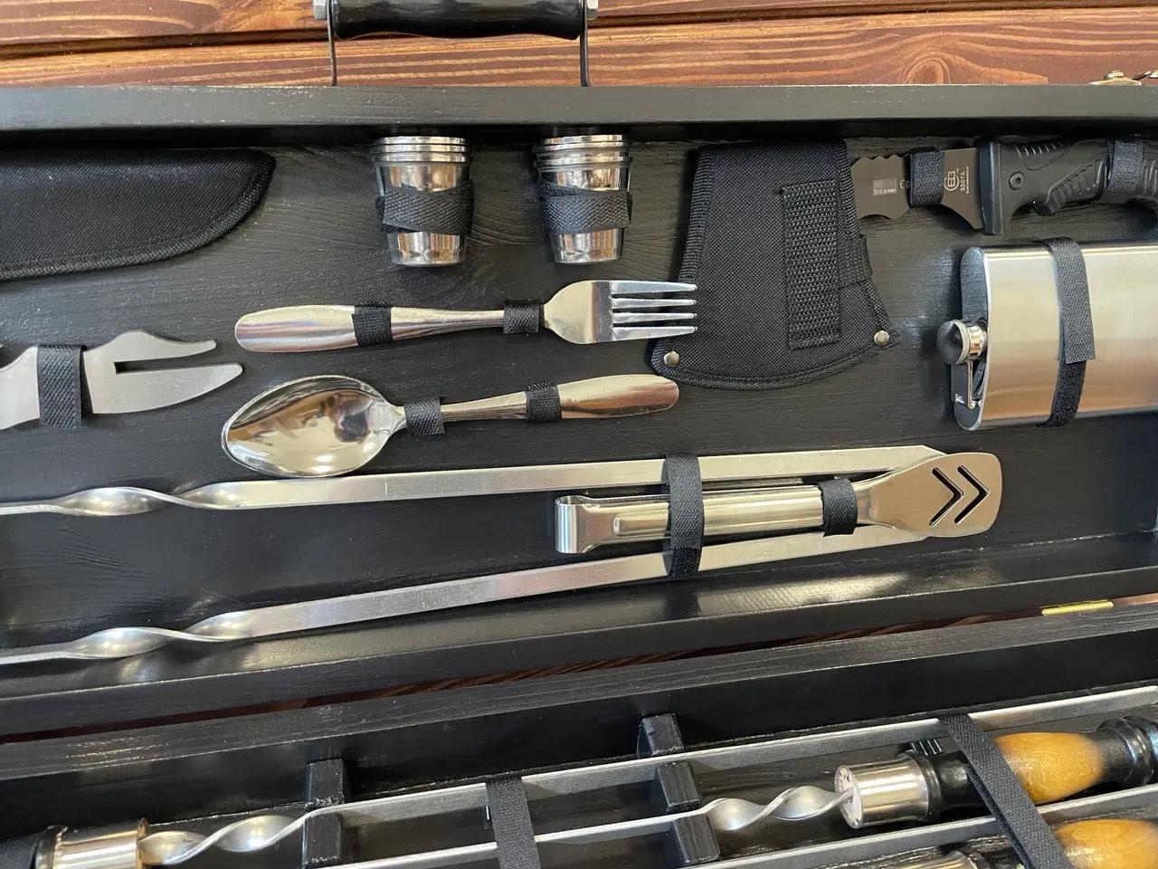 Набір шампурів Гриль-2 у кейсі (10647927) - фото 3 Набір шампурів Гриль-2 у кейсі (10647927) - фото 3