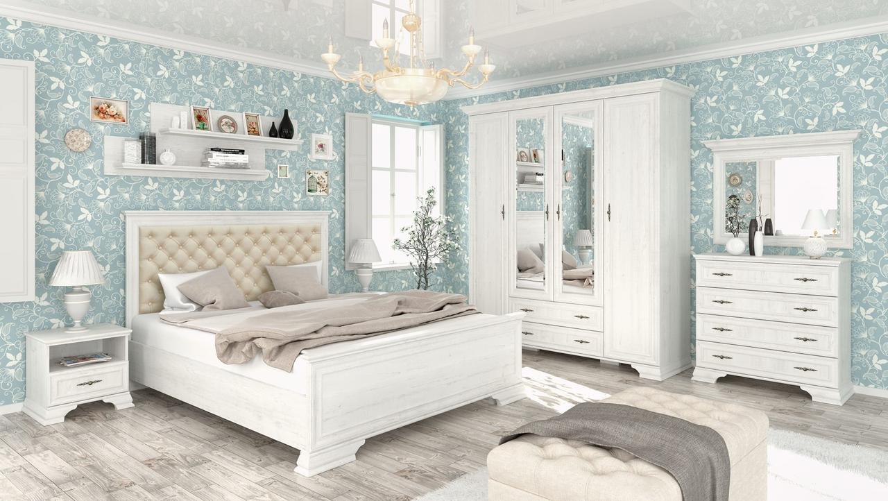 Ліжко Мебель-Сервіс Ірис з м'яким бильцем та ламелями 160х200 см Андерсон пайн/Дуб золотий (27000924) - фото 2 Ліжко Мебель-Сервіс Ірис з м'яким бильцем та ламелями 160х200 см Андерсон пайн/Дуб золотий (27000924) - фото 2