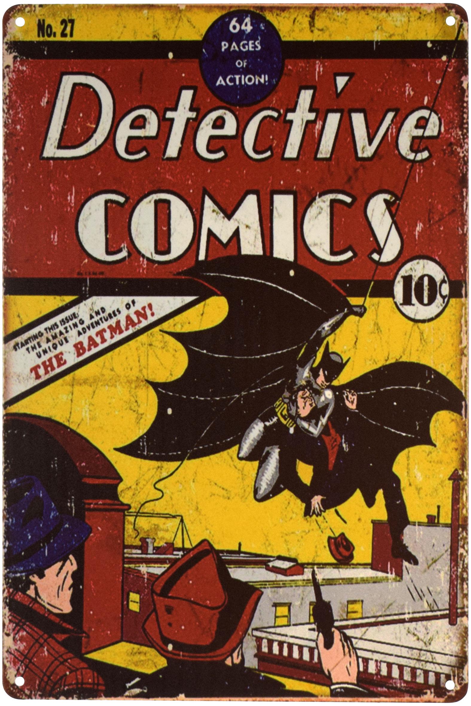 Табличка металлическая Detective Comics Бэтмен 20x30 см