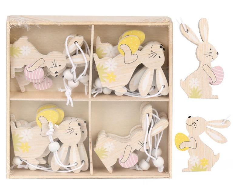 Фигурка-подвеска Пасхи Easter Bunny 12 шт. 13х13 см (R33812)