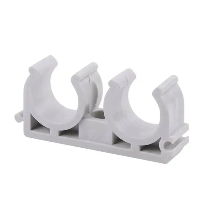 Клипса для труб PPR D20 двойная