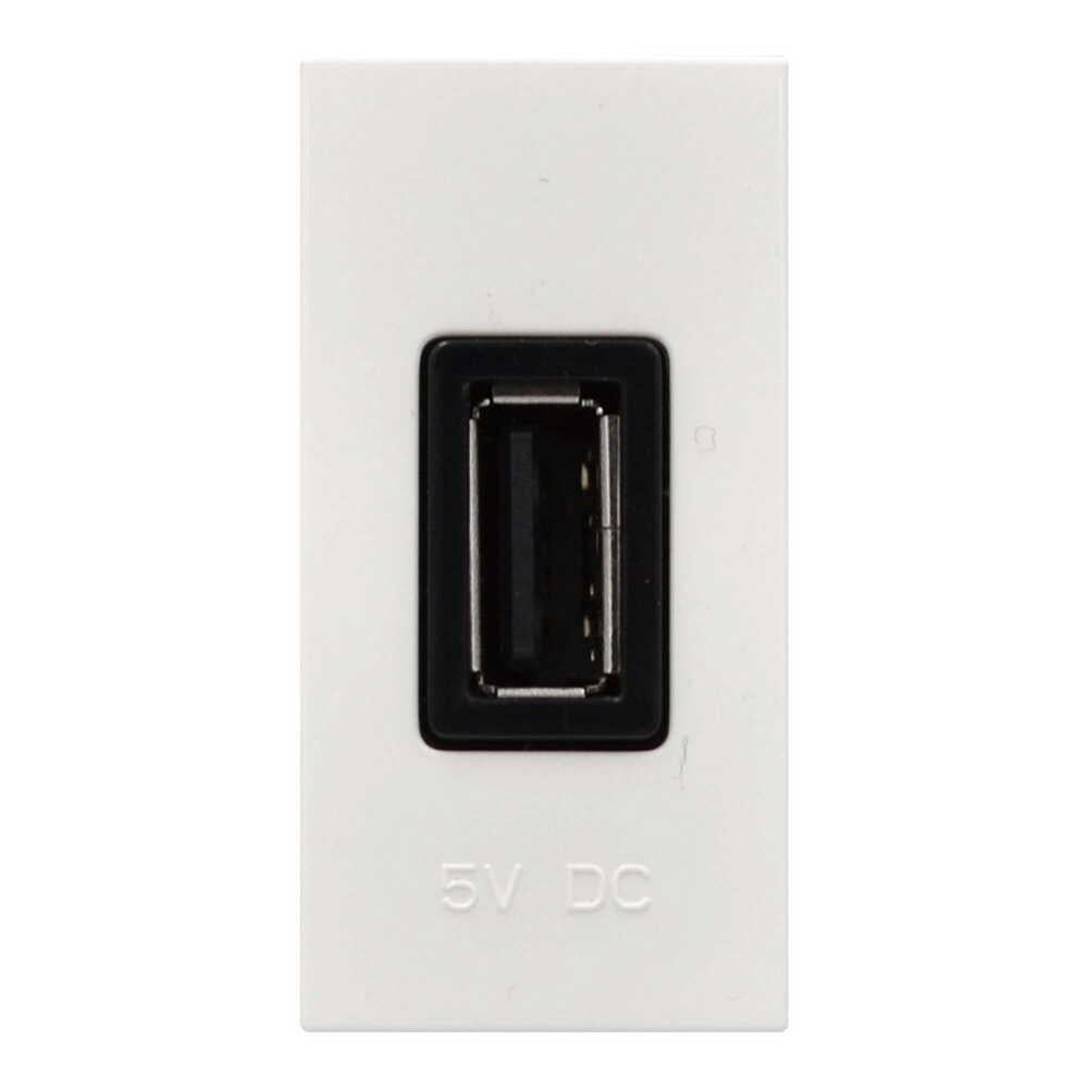 Розетка ABB Zenit USB Белый (2CLA218500N1101)