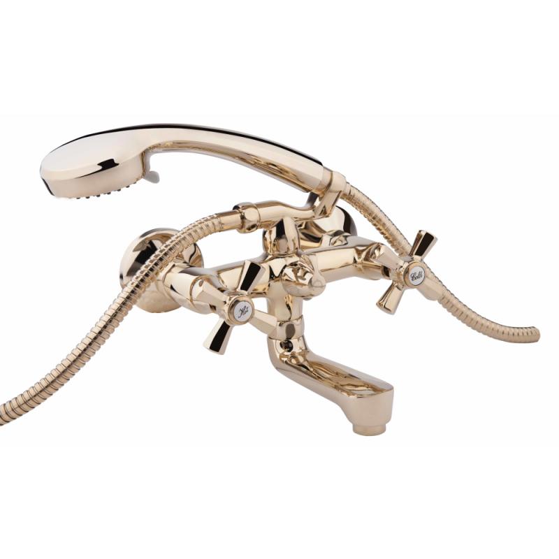 Смеситель для ванны Qtap Liberty ORO 140-2 Золотой