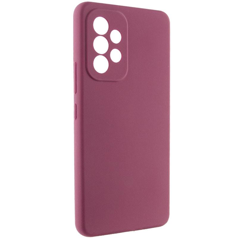 Противоударный Чехол Silicone Cover Lakshmi Full Camera (AAA) для Samsung Galaxy A53 5G Бордовый / Plum - фото 2