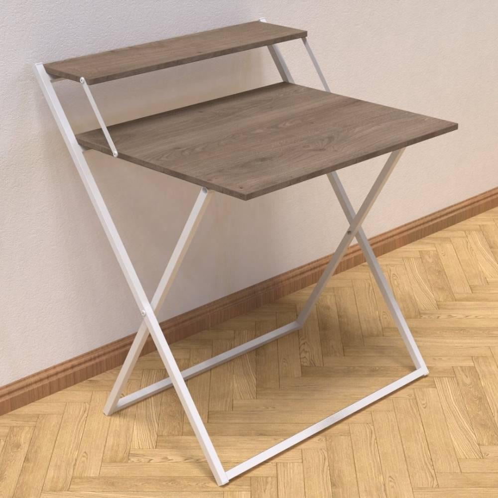 Стол-трансформер Ferrum-decor Компакт 4 металл/ДСП 16 мм 750x790x720 мм Белый/Дуб Сонома Трюфель (FRD-104701) - фото 1 Стол-трансформер Ferrum-decor Компакт 4 металл/ДСП 16 мм 750x790x720 мм Белый/Дуб Сонома Трюфель (FRD-104701) - фото 1