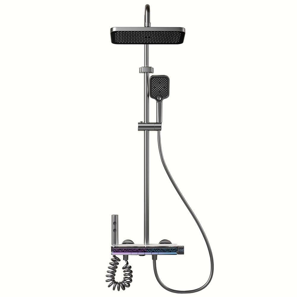 Душевая система iHunt MZ130GR цифровое управление/LED-дисплей/4 режима потока (35404192)