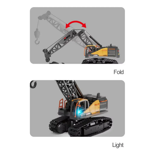 Кран гусеничний підіймальний на радіокеруванні з керованою стрілою й підсвічуванням - фото 9 Кран гусеничний підіймальний на радіокеруванні з керованою стрілою й підсвічуванням - фото 9