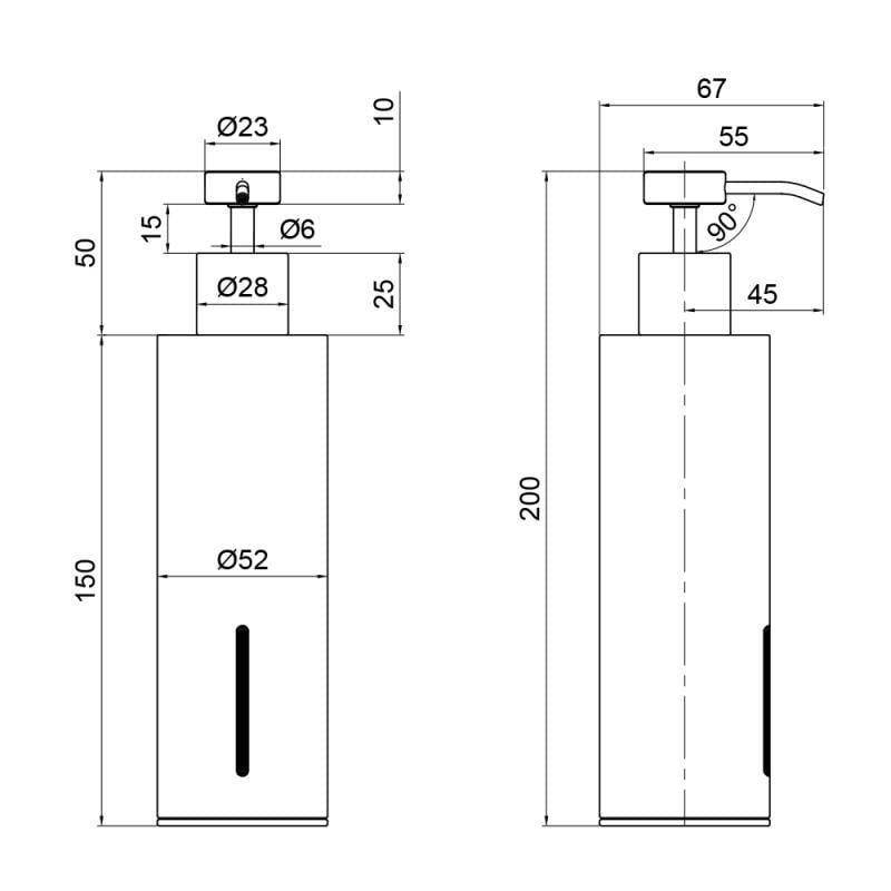 Дозатор для жидкого мыла Qtap Liberty ANT 1152-1 (10919663) - фото 2