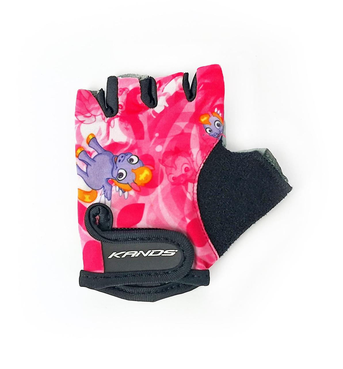 Велоперчатки детские Kands AL-1561 с короткими пальцами XS Черно-розовый (G0000083)