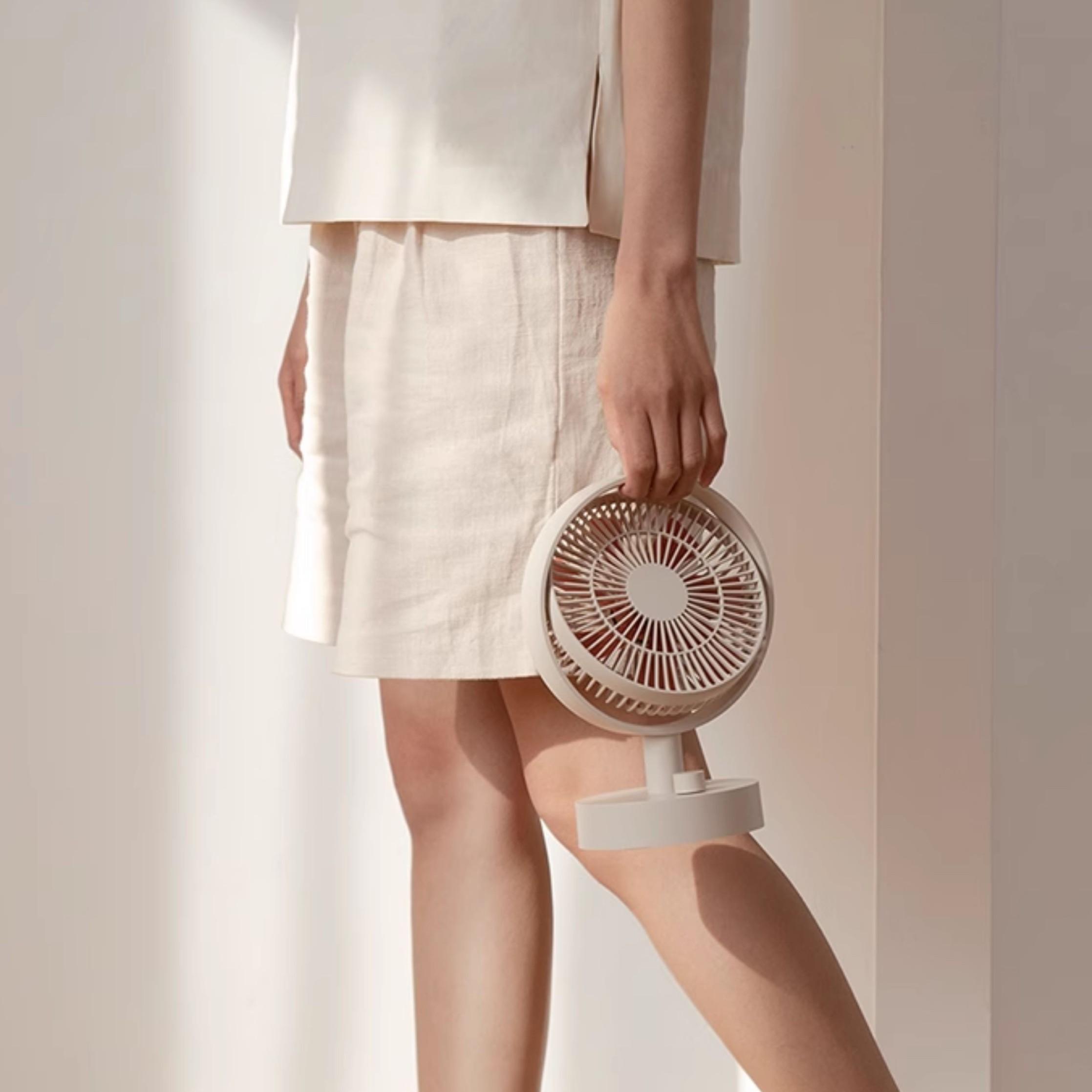 Вентилятор портативный Sothing Plume S2 Desktop Fan на аккумуляторе 2000 мАч (DSHJ-S-2102) - фото 5