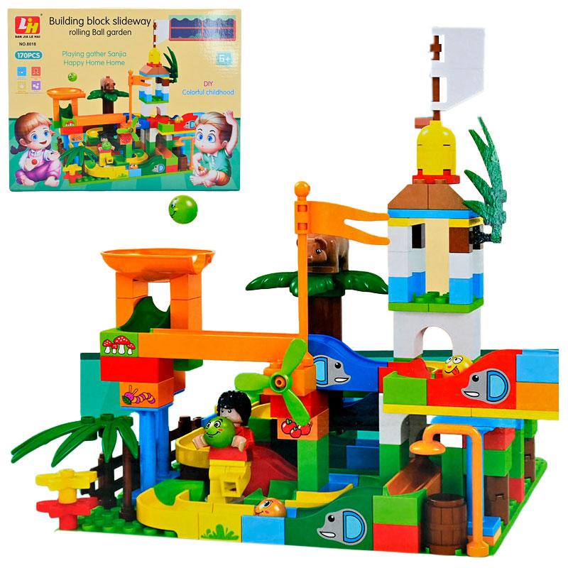 Конструктор 8018 Парк развлечений в коробке 170 деталей (2242731143) - фото 2 Конструктор 8018 Парк развлечений в коробке 170 деталей (2242731143) - фото 2