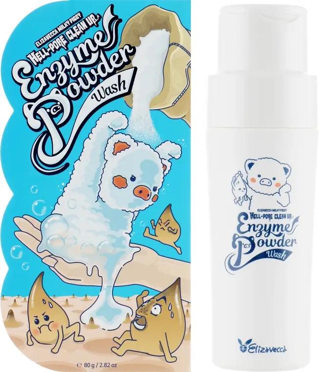 Энзимная пудра для умывания Elizavecca Milky Piggy Hell-Pore Clean Up Enzyme Powder Wash гипоаллергенная 80 г (814_1745)