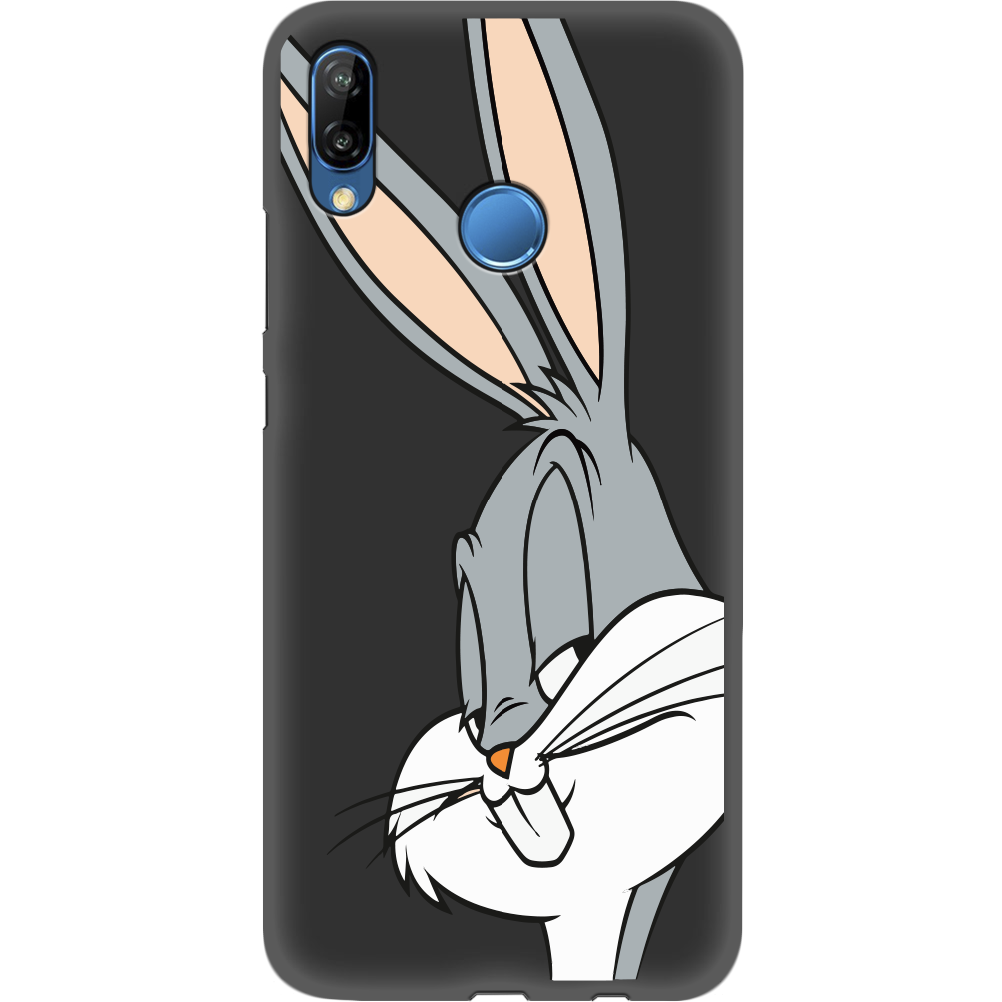 Чехол Boxface Huawei P20 Lite Lucky Rabbit Черный силикон (33127-bk81-35158)