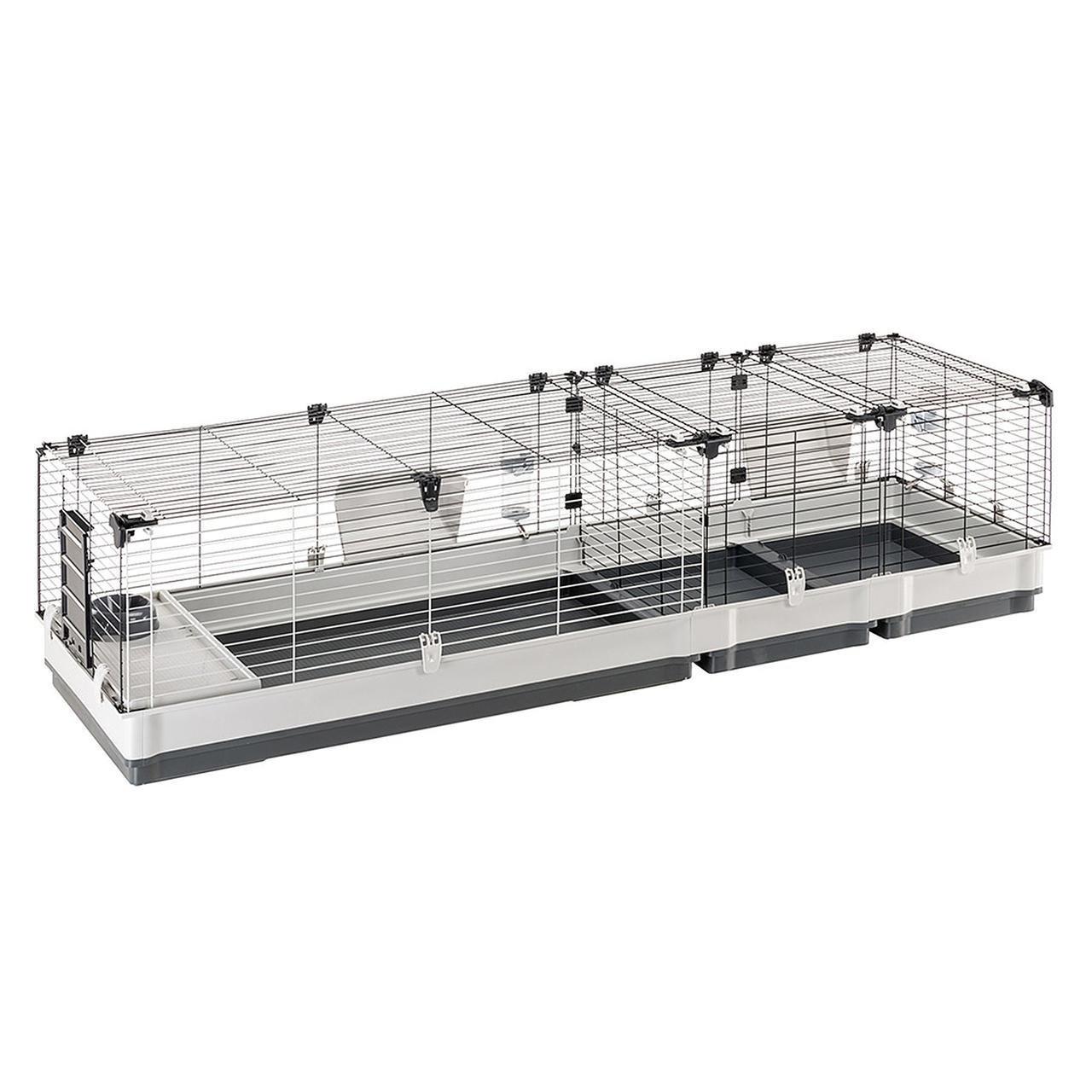 Клетка для кроликов в Комплект е с разделительной решеткой и аксессуарами KROLIK 200 205x60xh 50 см Клетка для кроликов в Комплект е с разделительной решеткой и аксессуарами KROLIK 200 205x60xh 50 см