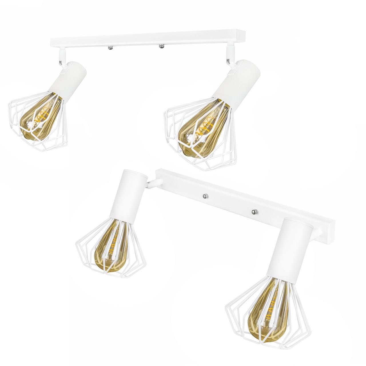 Спот MSK ELECTRIC Diadem под две лампы Е27 Белый (NL 22151-2W) - фото 2 Спот MSK ELECTRIC Diadem под две лампы Е27 Белый (NL 22151-2W) - фото 2