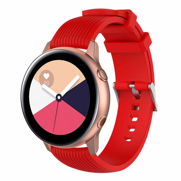 Силиконовый ремешок Watchbands для Samsung Galaxy Watch Active/Samsung Galaxy Watch Active 2 Red (WB003GALAXYREDA) - фото 2