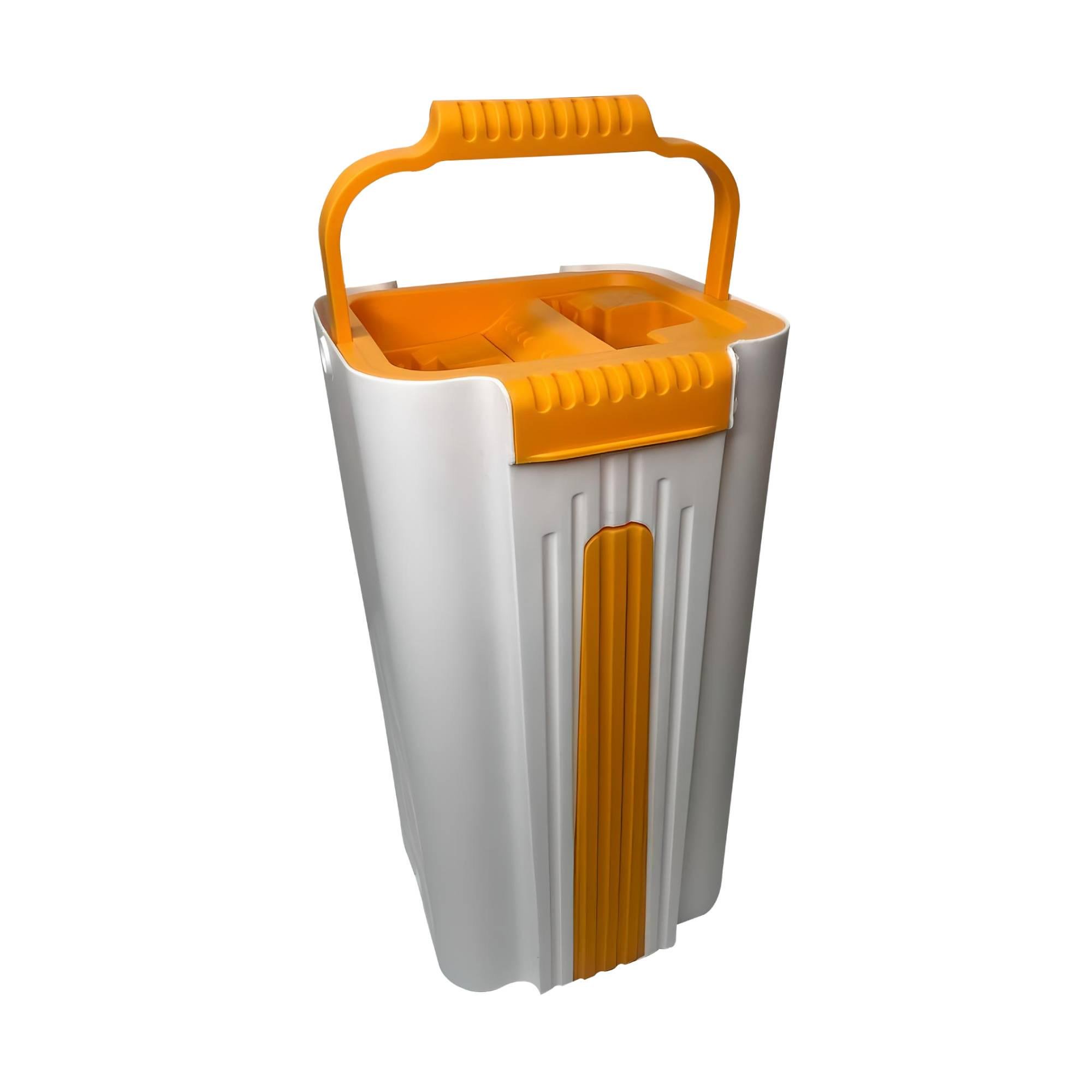 Швабра-лентяйка с ведром и автоматическим отжимом Scratch housework 10 л Оранжевый (НА-371) - фото 4