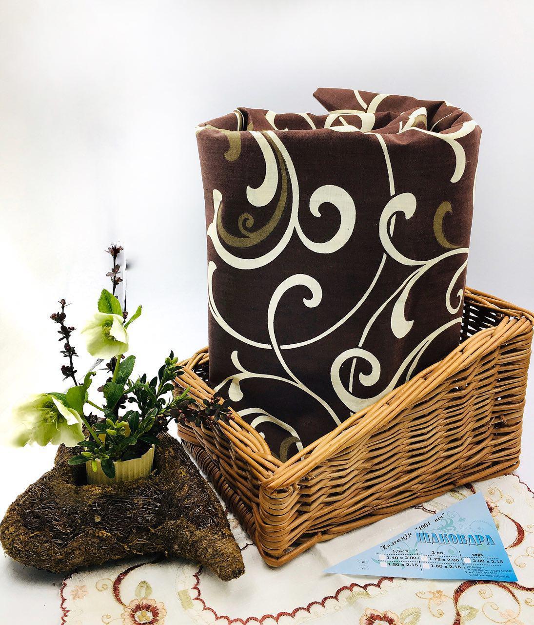 Пододеяльник из бязи Шоколадный вензель 200х220 см (5400/20)