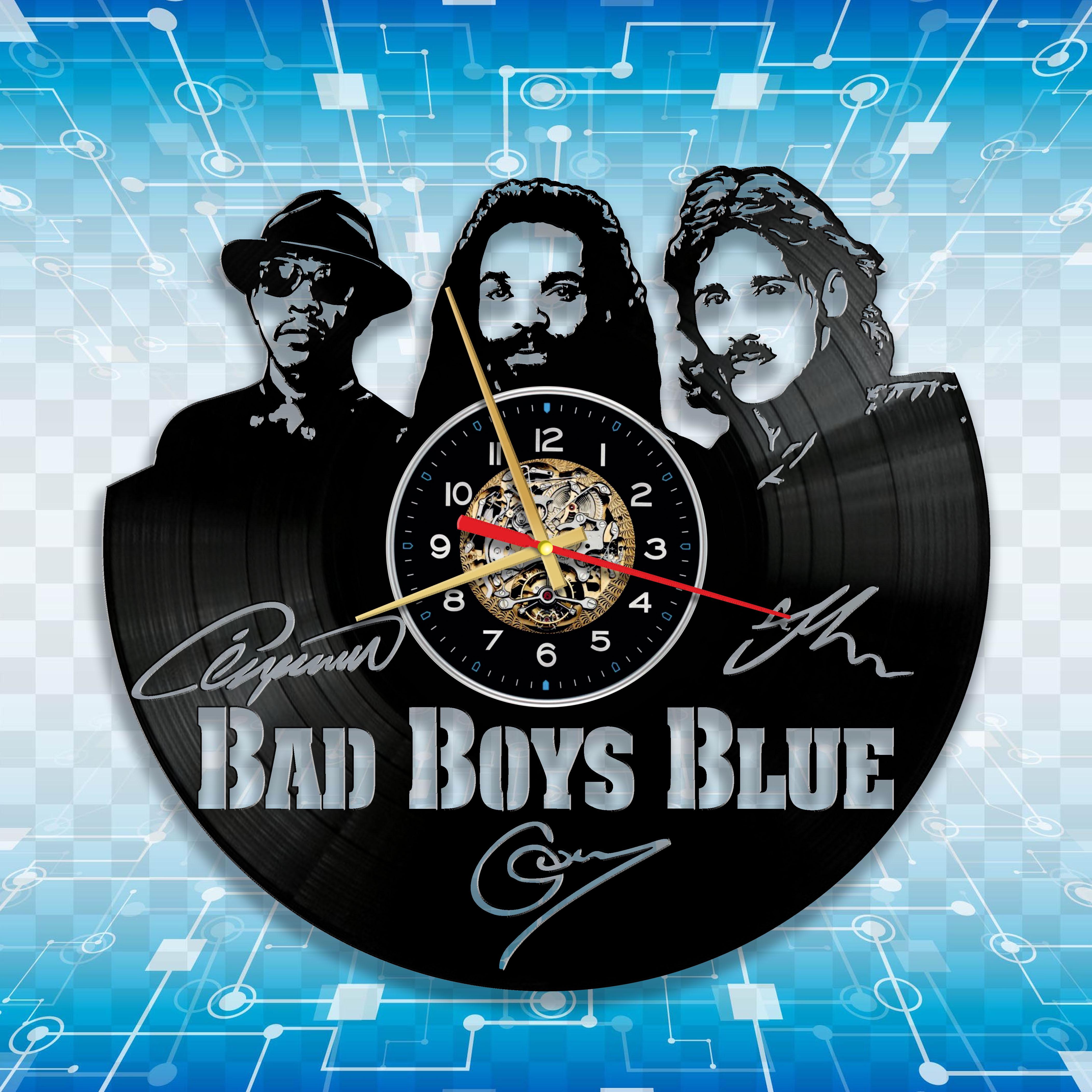 Часы настенные Bad Boys Blue 2968 из виниловой пластинки