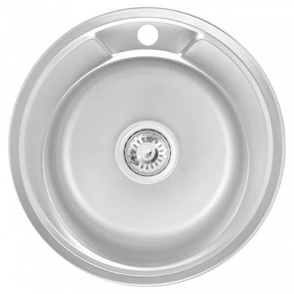 Мойка кухонная Wezer 49008 Satin с сифоном 490x180 мм (1034793)