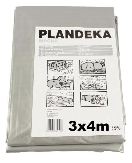 Тент защитный Wimar Plandeka тарпаулиновый 3x5 м 110 г/м2 (27773232)