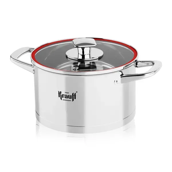 Набор кастрюль Krauff Prime Chef со сковородой München 24 см и щипцами (55-333-446) - фото 2 Набор кастрюль Krauff Prime Chef со сковородой München 24 см и щипцами (55-333-446) - фото 2