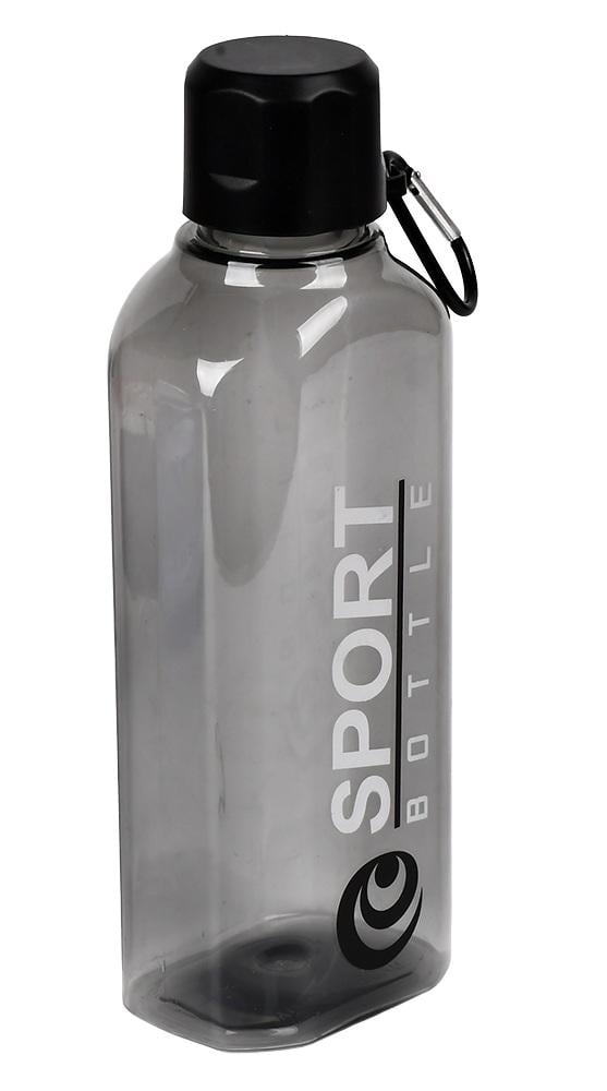 Пляшка-поїлка спортивна Sport 720 мл з карабіном пластикова Gray (30965)