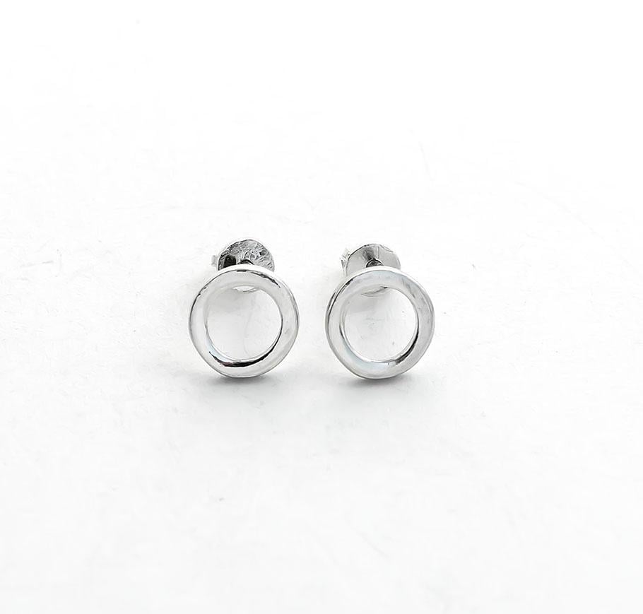 Пусеты серебряные Maxi Silver 8923 круг (88923)