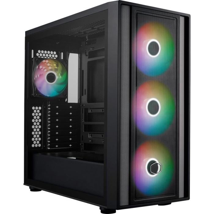 Корпус для ПК Cooler Master MasterBox 600 ARGB Mid Tower PSU E-ATX/ATX/MicroATX/ITX Black (MB600-KGNN-S00)