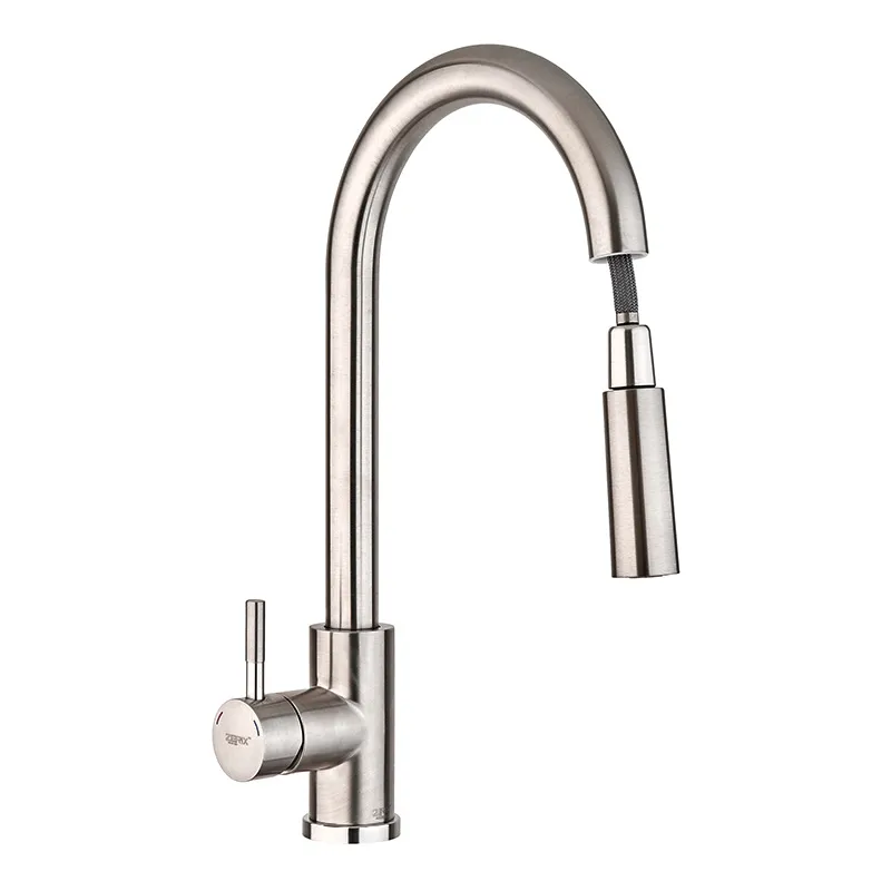 Смеситель для кухни Zerix LUX-014 с выдвижной лейкой (ZX4874)