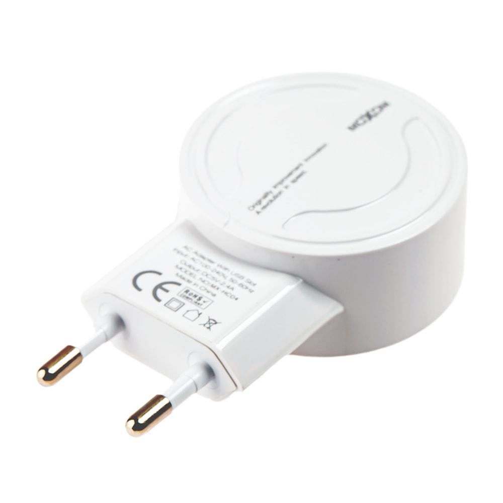 Зарядний пристрій Moxom MX-HC04 2 USB кабель microUSB 2,4A White (34899) - фото 2