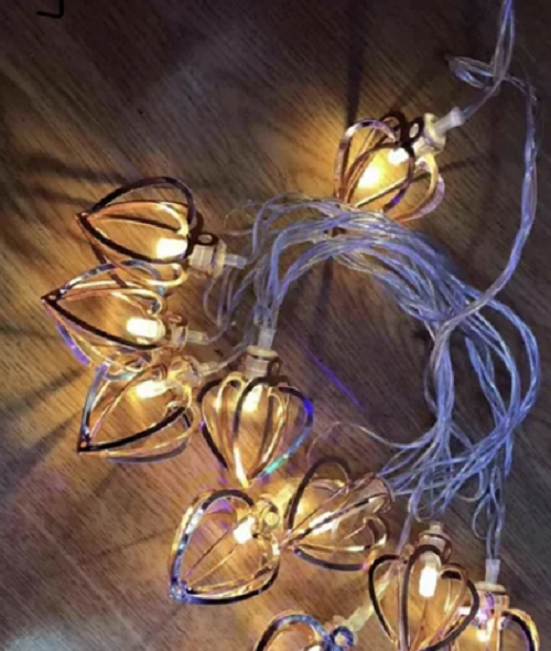 Гирлянда 10 Led сердечка на батарейках 2 м Теплый свет (330242-Нов) - фото 3 Гирлянда 10 Led сердечка на батарейках 2 м Теплый свет (330242-Нов) - фото 3