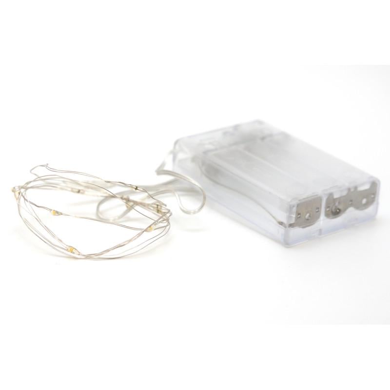 Гирлянда на батарейках 1 м 10LED теплый белый батарейки 3АА IP20 (720506) - фото 3 Гирлянда на батарейках 1 м 10LED теплый белый батарейки 3АА IP20 (720506) - фото 3