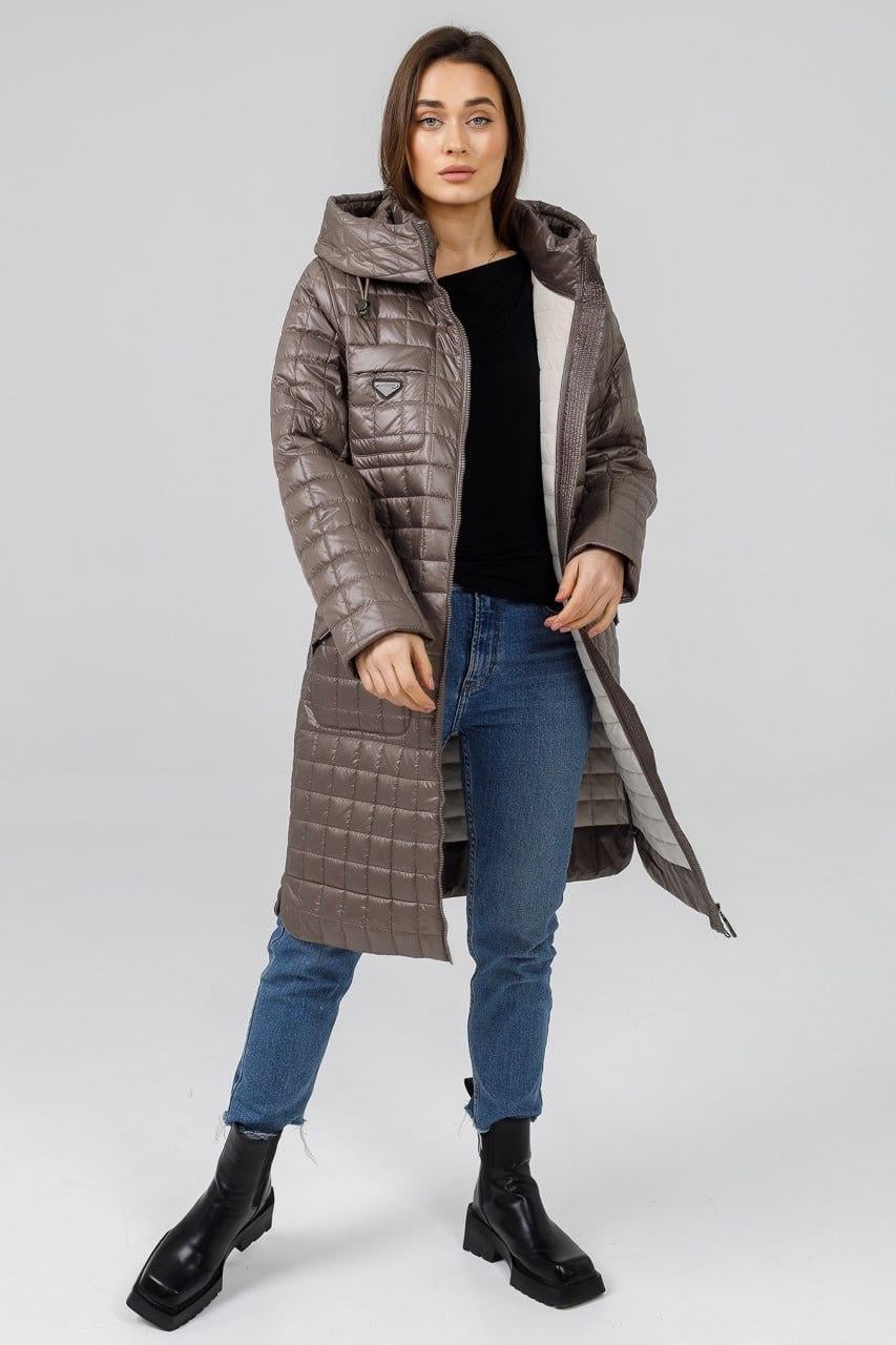 Плащ на флисе демисезонный р. 48 Кофейный (108h\48) Плащ на флисе демисезонный р. 48 Кофейный (108h\48)