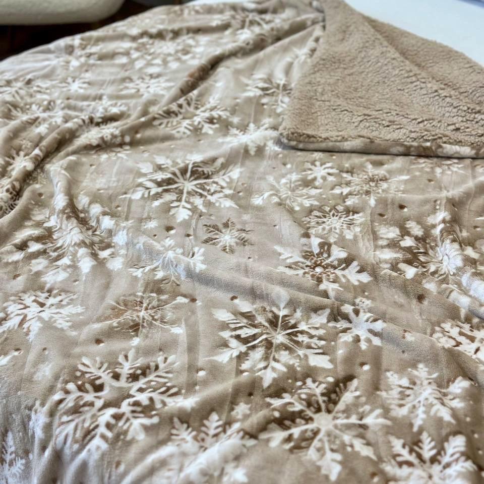 Плед-покрывало двустороннее с рисунком 200х220 см Бежевый (PL-2-3) - фото 3 Плед-покрывало двустороннее с рисунком 200х220 см Бежевый (PL-2-3) - фото 3