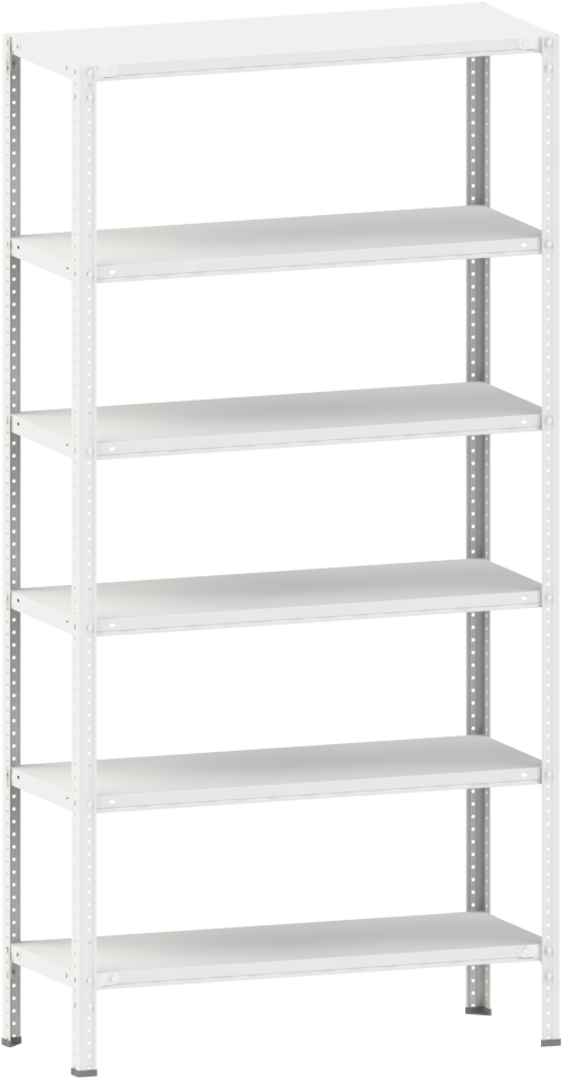 Стелаж металевий 6х200 кг/п 2500х1500х600 мм на болтовому з'єднанні