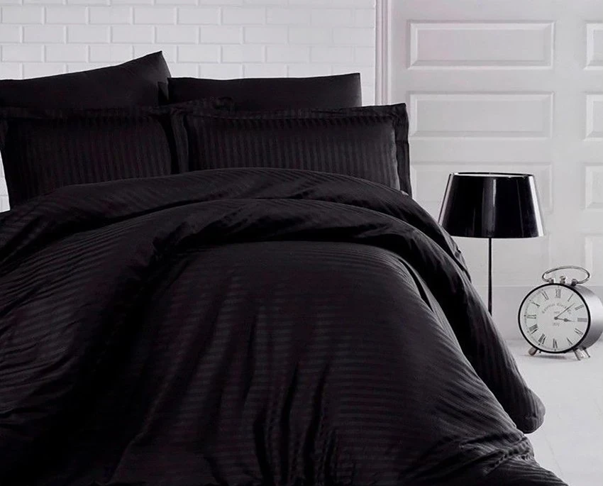 Комплект постельного белья TAG Tekstil LUXURY ST-1049 страйп-сатин евро (995)