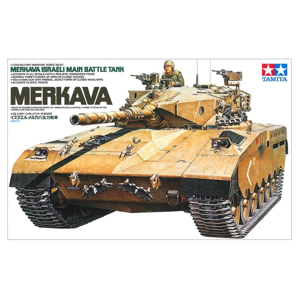 Сборная модель Тамия танк 1:35 Israel Merkava MBT (35127-000)