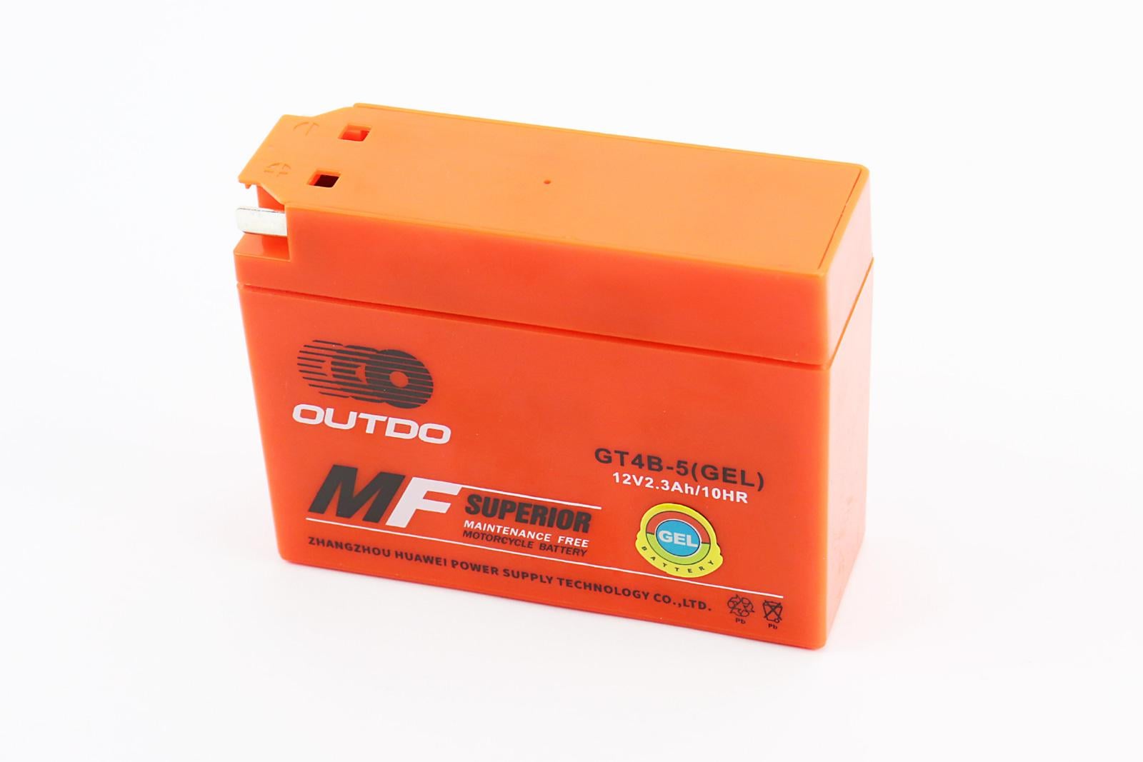 Аккумулятор 12V 2,3Ah GT4B-5 GEL 115x39x87 мм таблетка-Yamaha/Suzuki (301011) Аккумулятор 12V 2,3Ah GT4B-5 GEL 115x39x87 мм таблетка-Yamaha/Suzuki (301011)