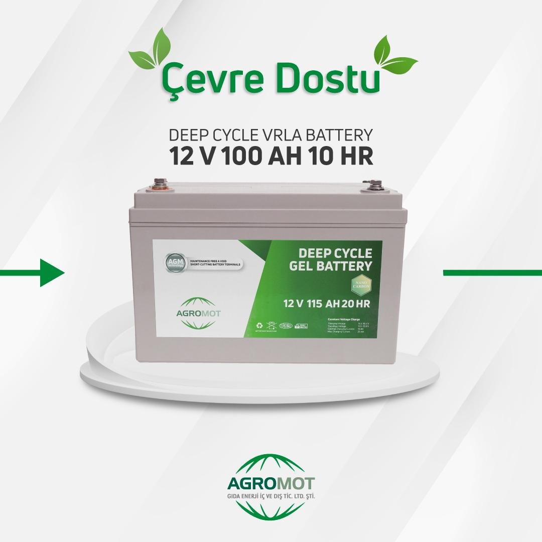 Акумулятор гелевий Agromot 12 V 100 Ah Gelled Electrolite GEL 1800 циклів - фото 5 Акумулятор гелевий Agromot 12 V 100 Ah Gelled Electrolite GEL 1800 циклів - фото 5