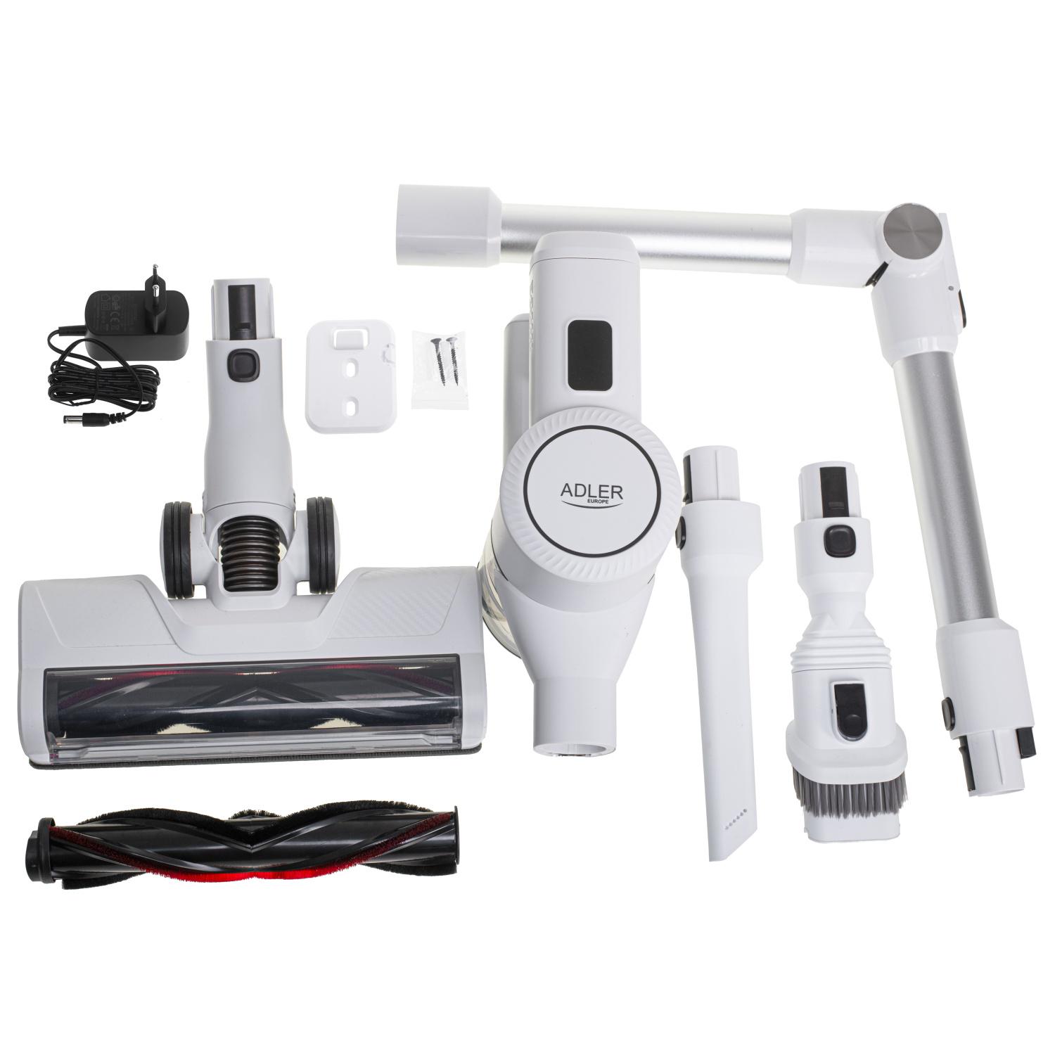 Пылесос беспроводной вертикальный Adler AD 7060 со светодиодной подсветкой 350 Вт Белый (29424463) - фото 7