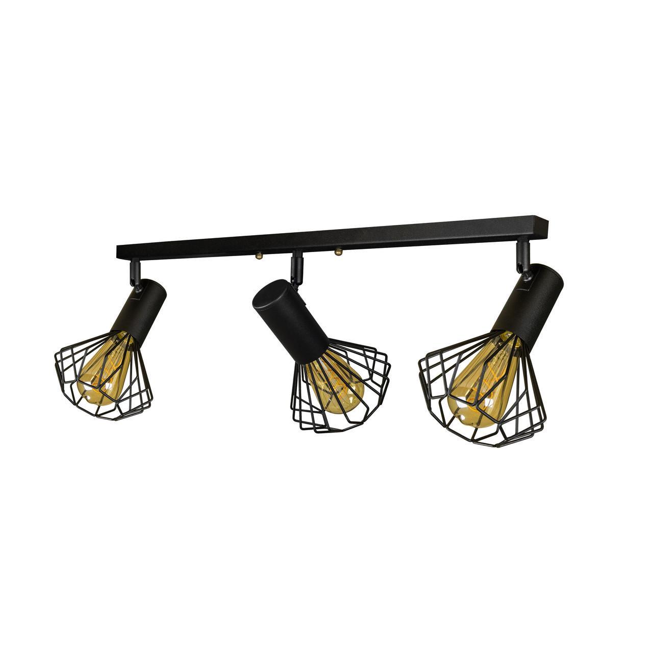 Спот MSK ELECTRIC Diadem под три лампы Е27 Черный (NL 22151-3) - фото 4