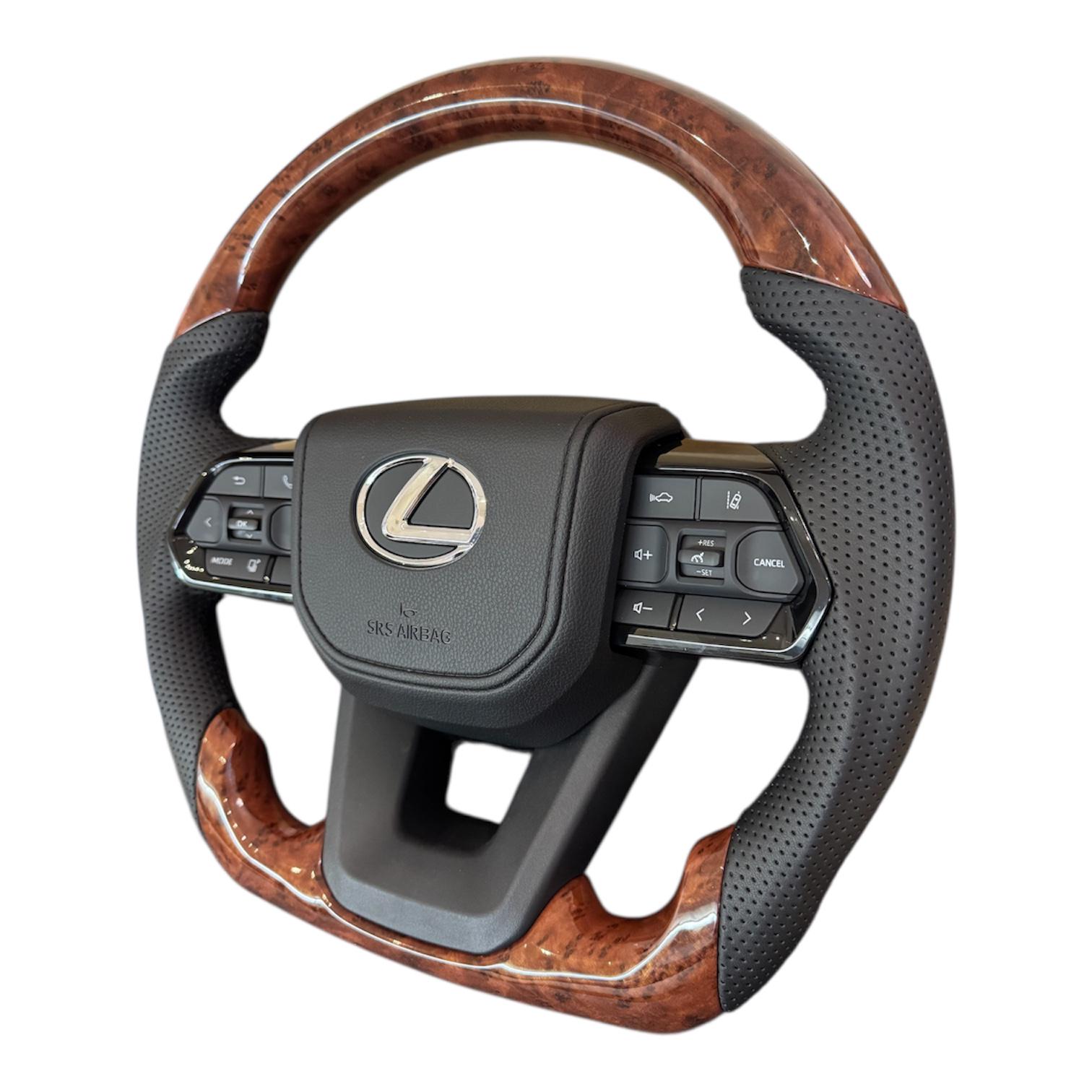 Кермо анатомічне для Lexus LX470/GX470 в сборі логотип хром (30387145) - фото 3 Кермо анатомічне для Lexus LX470/GX470 в сборі логотип хром (30387145) - фото 3