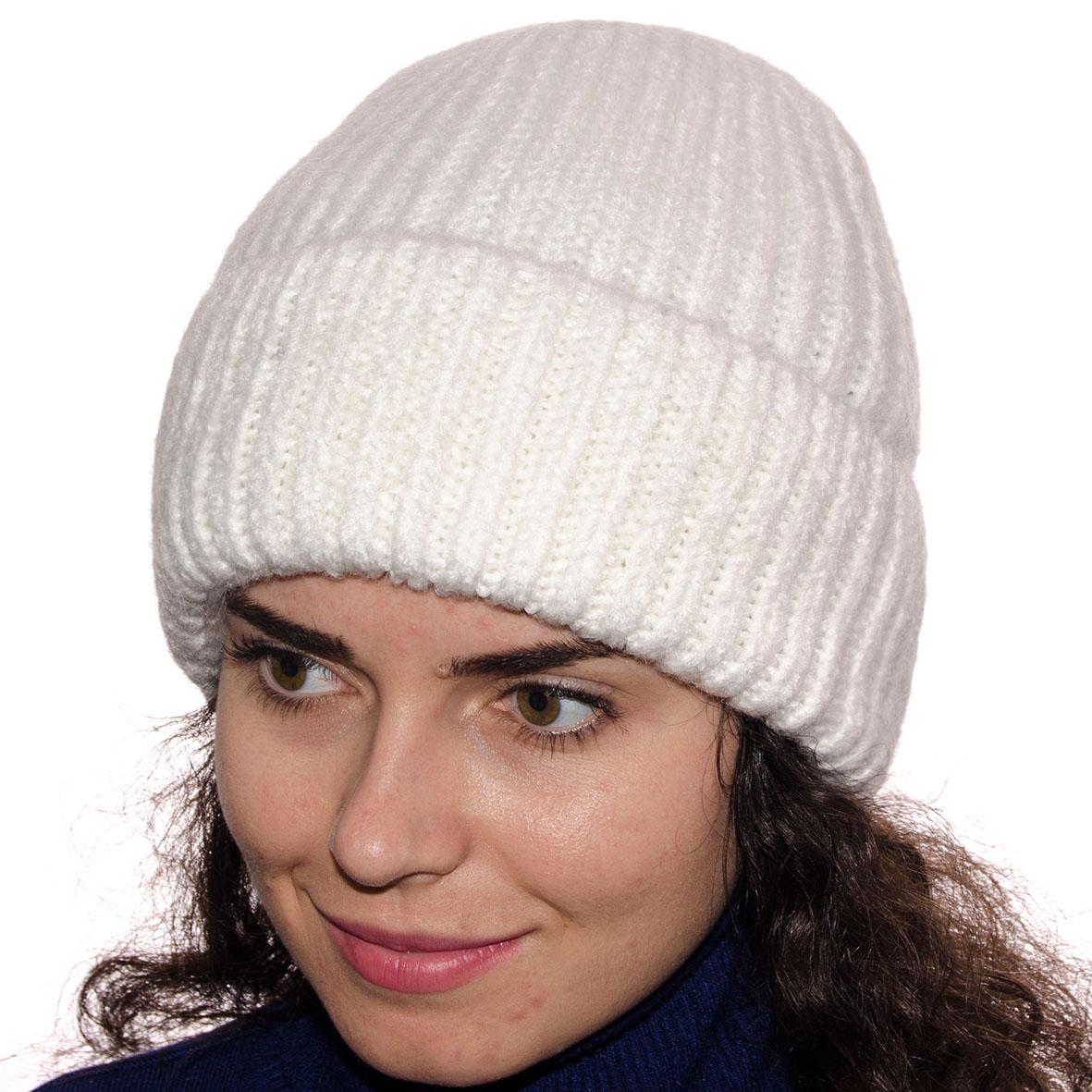 Шапка Sofi SF20224 тепла вовняна one size Молочний