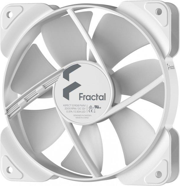 Кулер для корпусу Fractal Design Aspect 12 RGB PWM White - фото 2