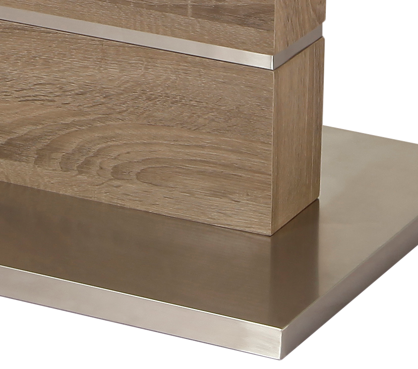 Стіл обідній розкладний GT K-6101 140-180x80x76 см White/Cappucino - фото 8