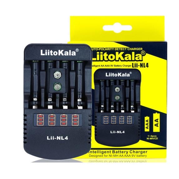 Зарядное устройство LiitoKala Lii-NL4 4x-AA/AAA/9V Li-Ion/NiMH (573630) - фото 2